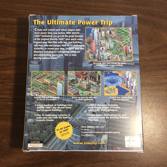 Sim City 3000 Unlimited Video Game for Windows 95 or 98 - Picture 2 of 11